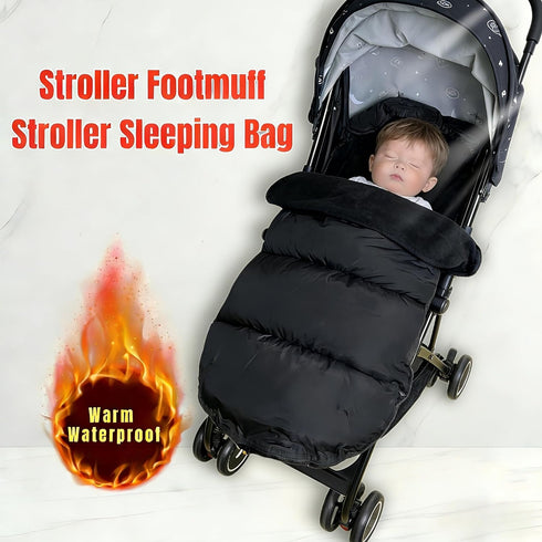 ETOFIXEE 3-in-1 Waterproof Thickened Universal Stroller Footmuff - Baby Bunting Bag, Stroller Sleeping Bag & Cotton Pad