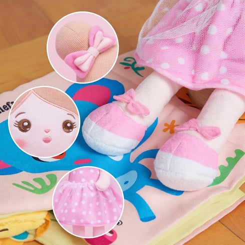 OUOZZZ 12.6" 1 1 Soft Baby Doll - Toys for Year Old Girl Gifts, Birthday Gifts for Year Old Girl Plush Toys Gift