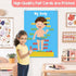 35 Pcs Body Parts Felt Board Set for Kids Preschool Learning Interactive Educational Storytelling Play Kit