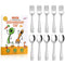 VITEVER 10-Piece Toddler Utensils, Kids Stainless Steel Silverware Set, Safe Forks and Spoons, Dishwasher Safe