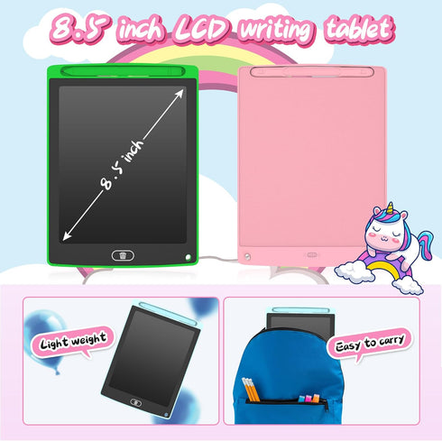 3 Pack LCD Writing Tablet, Colorful Toddler Drawing Tablet Doodle Board, Erasable Reusable Electronic Drawing Pad for