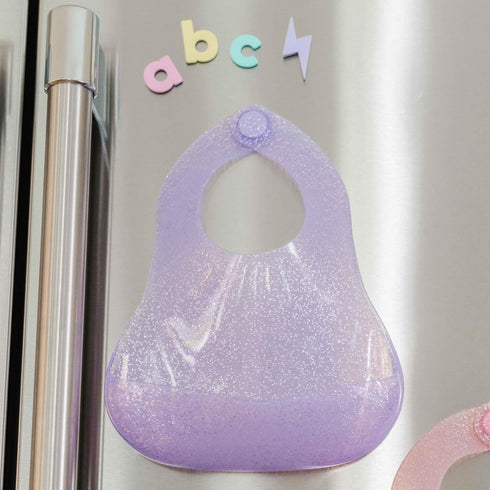 Magnetic Silicone Baby Bib Waterproof, Dishwasher Safe, BPA Free Food-Grade, Feeding Bib for Infants and Toddlers