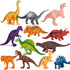 Kids 12 Pack Jumbo Plastic Dinosaur Figures Toys, 7 Inch STEM Educational Realistic Playset for Boys Girls Toddlers
