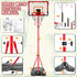 Meland Kids Basketball Hoop, Adjustable Height 3.4ft-6.2ft, Indoor Outdoor Basketball Goal Toys for Boys 3-8