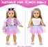 18 Inch Set 18 Inch Set American Doll Makeup Accessories and Clothes Includes Doll Clothes and Shoes Bag Makeup Brush