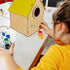 Glintoper Art Craft Wood Toys for Kids - 4 Pack DIY Bird House Kit, Build and Paint Birdhouse with Paints & Brushes