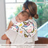 decor gift 4 Pack 22x11in Cotton Burp Cloth Soft and Absorbent? Cute Cartoon White Rainbow Unicorns Feed Cloth