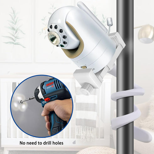 Universal Baby Camera Holder & Secure Baby Monitor Shelf, Compatible with Infant Optics DXR 8/DXR-8 Pro