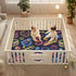 KUEJOP 50x50 inch Tummy Cute Neon Food Baby Play Mat for Floor, Playpen Mat,Thicken Soft Non-Slip Time Mat for Toddlers