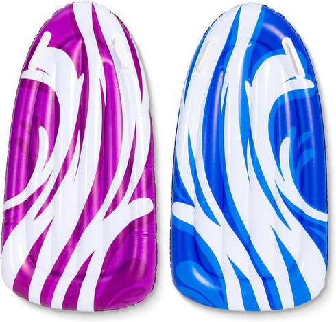 JOYIN 2 Pack Inflatable Body Boards for Water Slides, Swimming Pool Floating