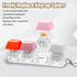 Wanmu 2Pcs 3 Keyboard Fidget Toys, Keyboard Clicker Fidget with Kinds Touch Experience, Fidget Keyboard Keychain