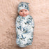 Nanyizly Set 0-6m Cute Mallard Duck Newborns Beanie Swaddle Blanket Baby Receiving Blankets for Infant Boy Girl Swaddle