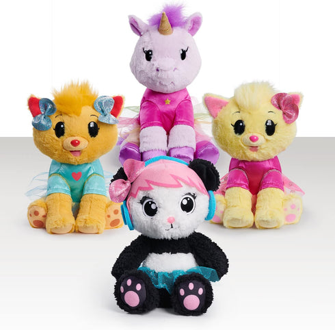 EMMA KATE EK World 7-inch Combo Panda's Sister Coco Plush, Blue Skirt and Pink Bow