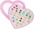 36pcs Adjustable Rhinestone Gem Rings Set for Little Girls with Heart Shape Display Case, Jewelry Rings
