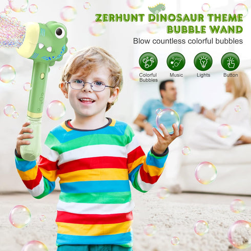 Bubble Machine for Kids, Outdoor Toys for Toddlers Age 3-5, Battery Operated Bubble Wand for Easy Outdoor Use