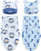 Cinaci 2 Pack Adjustable Soft Cotton Blend Newborn Baby Receiving Swaddle Blankets