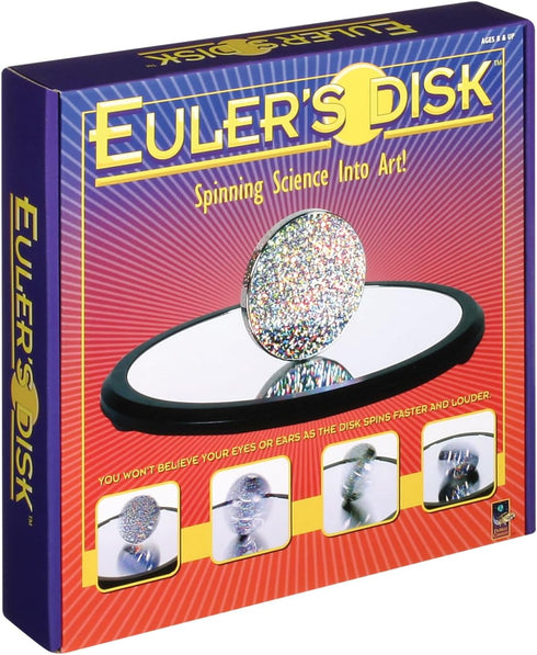 Toysmith Euler’s Disk – Hypnotic Light & Sound Display, Science Desk Decor for Home & Office, Physics Toys
