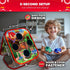 2-in-1 5-Second Setup Set Swooc Games - Dino Frenzy | Corn Hole Games for Kids | | Dinosaur Bean Bag Toss Game for Kids