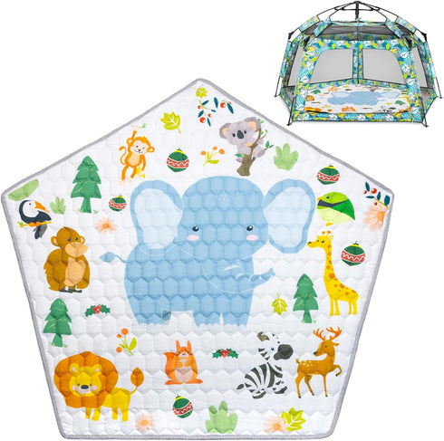 Playpen Mat Compatible with Funsland Baby Playpen Pop-up Tent - Soft Non