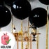 PartyWoo Black Balloons 4 pcs 36 Inch Extra Large Jumbo Matte Black Latex Helium Balloons for Party Decorations
