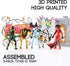 13 5-Pack 3D Dummy 13 Qoopower Titan Action Figure Assembly Completed, Printed T Lucky Action Figure Articulated, Gift