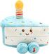 6 inches, Magic Years Musical Light Up Plush Toy, Happy Birthday Cake Slice, Multicolored