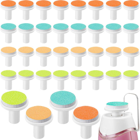 Ylinge 36 Pieces Nail File Pads Nail Grinding Heads Replacement Pads for Baby