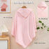 31.5"x31.5" 3 2PCS(Sakura Baby Hooded Bath Towel Ultra Absorbent Soft Coral Fleece, for Newborn Infant Toddler Up