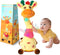 JISONCASE Talking Dancing Giraffe Baby Toy, Adjustable Volume Tummy Time Toy Repeating What