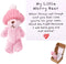 TOYMIS Worry Bear in Box with a Hat, Handmade Positive Mini Plush Bear