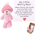 TOYMIS Worry Bear in Box with a Hat, Handmade Positive Mini Plush Bear