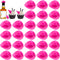 30PCS Plastic Mini Western Cowboy Cowgirl Hat - Cute Miniature Hat for Party Accessories Toy Doll Dress Up (Pink)