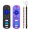 2-Pack Silicone Baby Teething Toys, Fire TV Remote Shape for 6-18 Months Infant Educational Sensory Toy