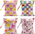 VBCVBGFH 4 Pack Cute Colorful Checkered Plaid Bow Lemon Wet Bag Waterproof Washable