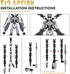 PkghoKids 8 inch T13 Set,T 13 T-13,Desktop (Assembly Completed) Action Figure Action Figure Multi-Articular Mobile