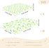 miaozhen 1 Pack 52x28 Cotton Crib Sheets for Baby Boys Girls Ultra Soft Butterfly St Patricks Day Crib Mattress Sheet