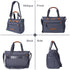 16 Inch 3 FHELAD Diaper Bag Tote, with Laptop Compartment and cooler Pocket Ideal for Boy (Dark Gray)