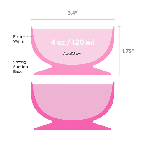 ChooMee Silicone Baby Suction Bowls, Non Slip Extra Strong Suction Base, Ideal for Infant and Toddler Feeding