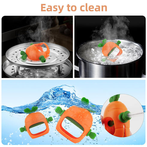 0-24 Chuya Silicone Baby Teething Toys Teether for Babies Months Carrot Hand Teethers Teething Relief Sore Gums Baby