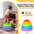 OZMI Balance Stepping Stones for Kids, 5 Pcs Non-Slip Plastic Kit with Storage Bag for Indoor Outdoor Play