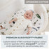 2 Pack Pobibaby - Premium Bassinet Sheets for Standard Bassinets - Ultra-Soft Cotton Blend, Stylish Woodland Pattern