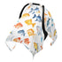 Mazeann Colorful Watercolor Fishes Car Seat Cover Baby Breathable Soft Infant Carseat Covers