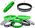 Oringaga 24 PCS Soccer Motivational Silicone Wristband Bracelet - Sports Prizes, Party Supplies, and Favors