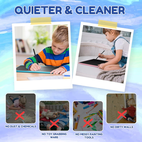 LCD Writing Tablet for Kids, Rechargeable Doodle Board Toys, 13 Inch Colorful Drawing Pad for 3-8 Year Olds