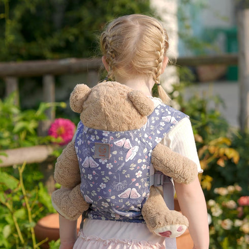 GAGAKU Baby Doll Carrier for Little Girls Kids, Reborn Doll Accessories, Toy Baby Dolls Sling for Toddlers - Blue