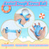 Belsheu Axolotl Animal Dough Fidget Balls Squishy Toys, Blue Axolotl Squeeze Sugar Stress Ball for Adults, Anxiety
