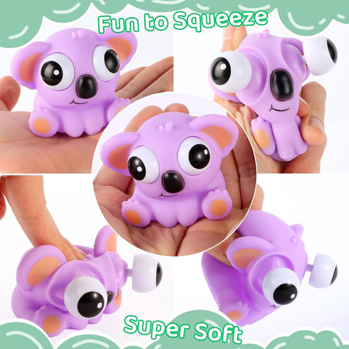 LiYiQ 12 4-8 PCS Squeeze Toys Eye Popping Squeeze Toy Fidget Toys Party Favors Back to School Gifts for Easter Basket