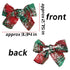 JIAHANG Christmas Hair Bow Clips in Pairs, Festival New Year Floral Printed Alligator Clips with Snowflake 10PCS for