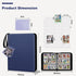 Mlikero Trading Card Binder, 9 Pocket Card Display, 720 Double Sided Pocket Sports Card Binder, Premium Blue