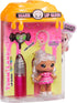 Yummiland 4+ Lip Gloss Doll: Sour Sweeties - Misty Cakes Includes DIY Lip Gloss + Removable Keychain, Cosmetic Play